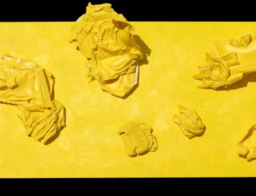 Lemon Yellow Purges on Encaustic 2005