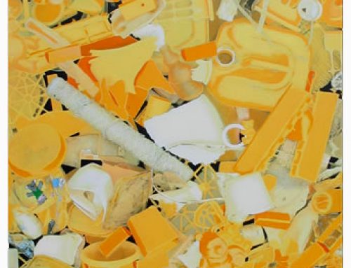 Yellow Plastic Litter Painting
